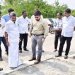 விளாத்திகுளம் என்.வேடப்பட்டியில் ரேஷன் கடை கட்டிடம் கட்ட மார்கண்டேயன் எம்.எல்.ஏ, அடிக்கல் நாட்டினார்