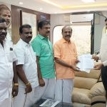 விளாத்திகுளம் சட்டமன்ற தொகுதிக்குட்பட்ட நாகலாபுரத்தில் சட்டமன்ற உறுப்பினர் நிதியிலிருந்து கலையரங்கம் கட்ட அடிக்கல் நாட்டு விழா