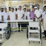 விளாத்திகுளம் சட்டமன்ற தொகுதிக்குட்பட்ட நாகலாபுரத்தில் சட்டமன்ற உறுப்பினர் நிதியிலிருந்து கலையரங்கம் கட்ட அடிக்கல் நாட்டு விழா